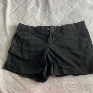 Black low rise shorts